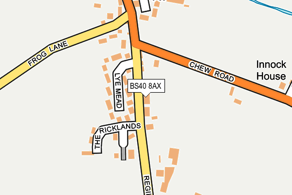 BS40 8AX map - OS OpenMap – Local (Ordnance Survey)