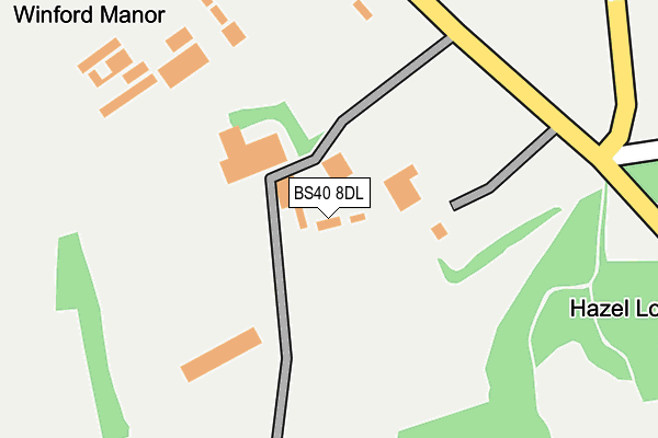 BS40 8DL map - OS OpenMap – Local (Ordnance Survey)