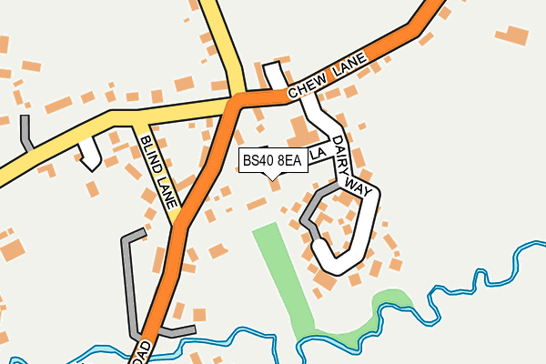 BS40 8EA map - OS OpenMap – Local (Ordnance Survey)