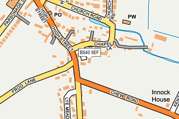 BS40 8EF map - OS OpenMap – Local (Ordnance Survey)