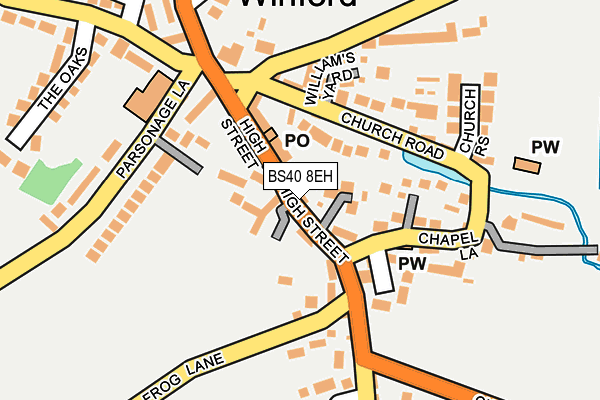 BS40 8EH map - OS OpenMap – Local (Ordnance Survey)