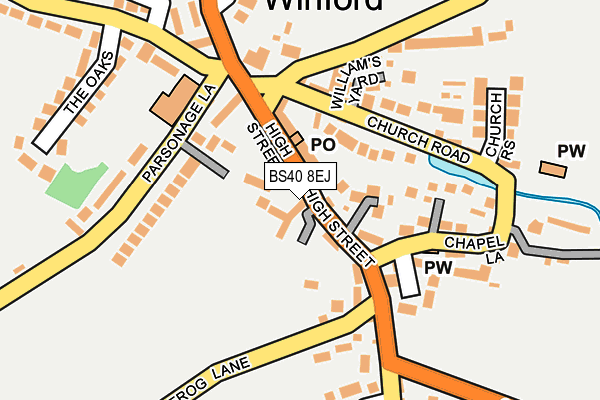 BS40 8EJ map - OS OpenMap – Local (Ordnance Survey)