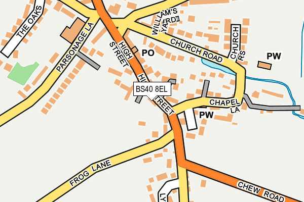 BS40 8EL map - OS OpenMap – Local (Ordnance Survey)