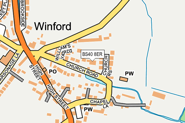 BS40 8ER map - OS OpenMap – Local (Ordnance Survey)