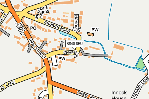 BS40 8EU map - OS OpenMap – Local (Ordnance Survey)