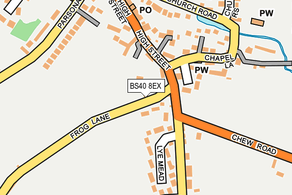 BS40 8EX map - OS OpenMap – Local (Ordnance Survey)