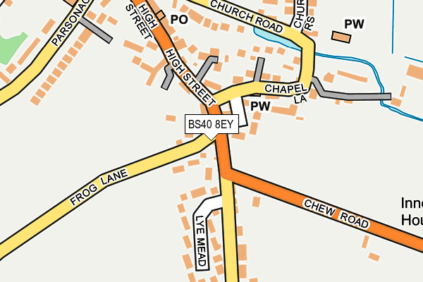 BS40 8EY map - OS OpenMap – Local (Ordnance Survey)