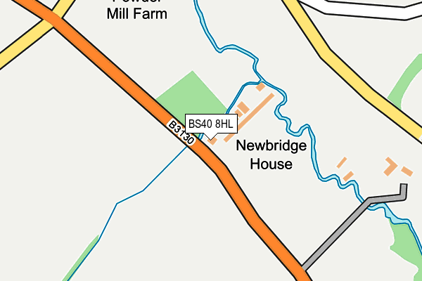 BS40 8HL map - OS OpenMap – Local (Ordnance Survey)