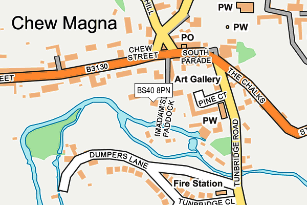 BS40 8PN map - OS OpenMap – Local (Ordnance Survey)