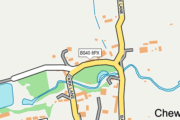 BS40 8PX map - OS OpenMap – Local (Ordnance Survey)
