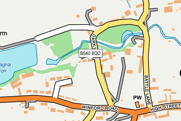 BS40 8QD map - OS OpenMap – Local (Ordnance Survey)