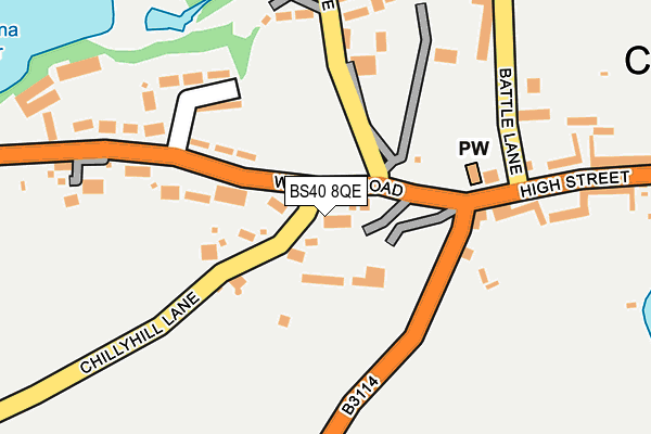 BS40 8QE map - OS OpenMap – Local (Ordnance Survey)