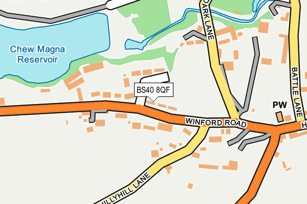 BS40 8QF map - OS OpenMap – Local (Ordnance Survey)