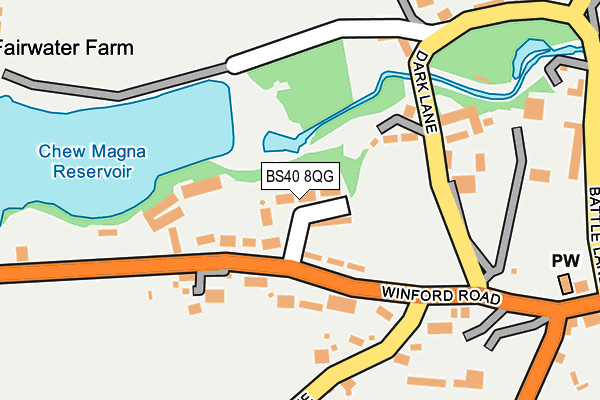 BS40 8QG map - OS OpenMap – Local (Ordnance Survey)