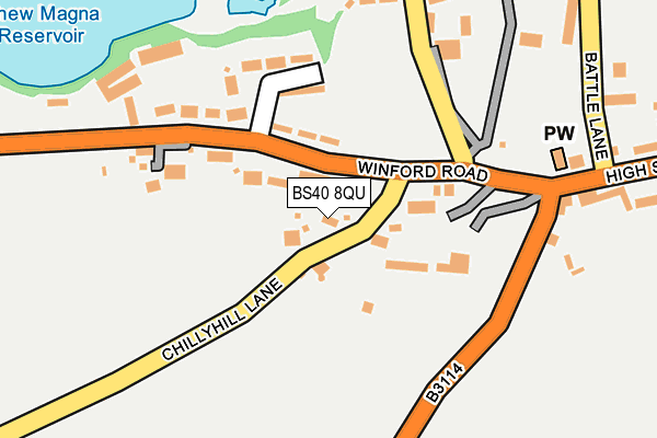 BS40 8QU map - OS OpenMap – Local (Ordnance Survey)