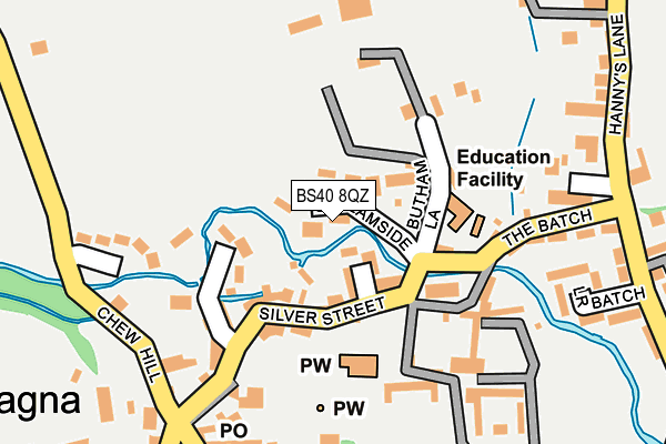 BS40 8QZ map - OS OpenMap – Local (Ordnance Survey)