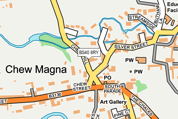 BS40 8RY map - OS OpenMap – Local (Ordnance Survey)