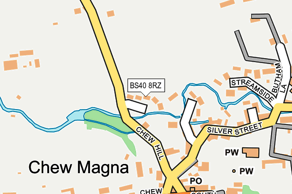 BS40 8RZ map - OS OpenMap – Local (Ordnance Survey)