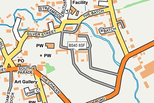 BS40 8SF map - OS OpenMap – Local (Ordnance Survey)