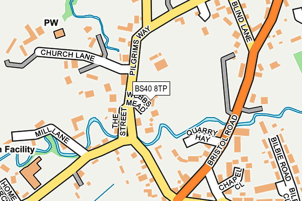 BS40 8TP map - OS OpenMap – Local (Ordnance Survey)