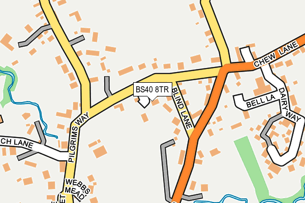 BS40 8TR map - OS OpenMap – Local (Ordnance Survey)