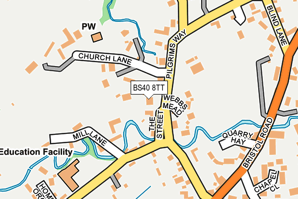BS40 8TT map - OS OpenMap – Local (Ordnance Survey)
