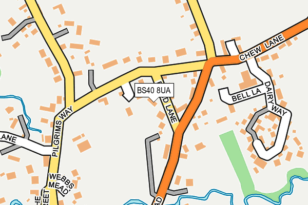 BS40 8UA map - OS OpenMap – Local (Ordnance Survey)