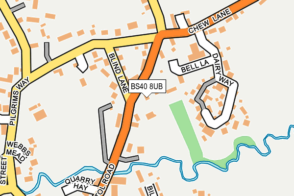 BS40 8UB map - OS OpenMap – Local (Ordnance Survey)