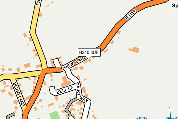 BS40 8UE map - OS OpenMap – Local (Ordnance Survey)