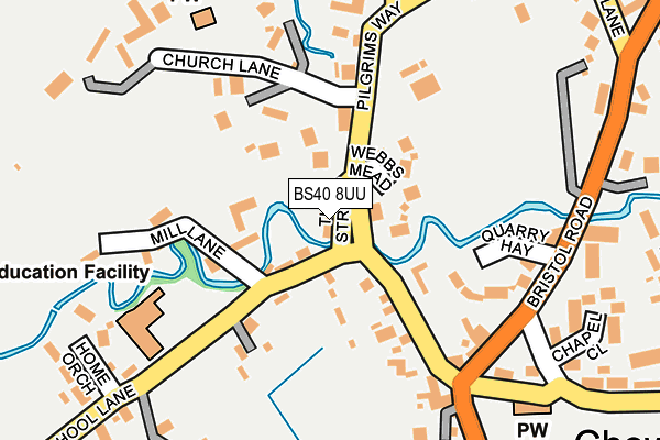 BS40 8UU map - OS OpenMap – Local (Ordnance Survey)