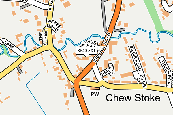 BS40 8XT map - OS OpenMap – Local (Ordnance Survey)