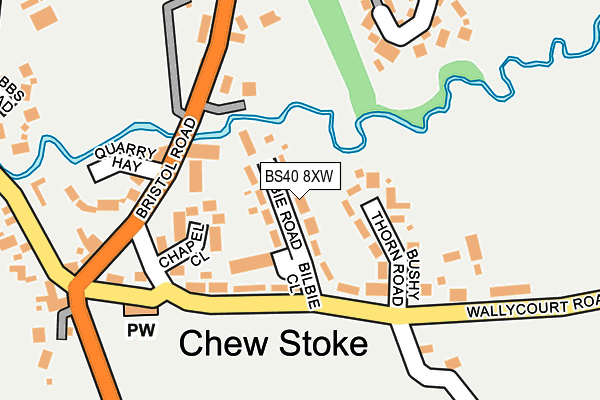 BS40 8XW map - OS OpenMap – Local (Ordnance Survey)