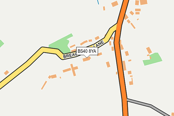 BS40 8YA map - OS OpenMap – Local (Ordnance Survey)