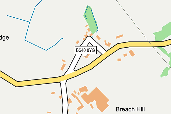 BS40 8YG map - OS OpenMap – Local (Ordnance Survey)