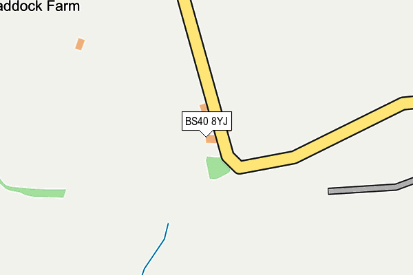 BS40 8YJ map - OS OpenMap – Local (Ordnance Survey)
