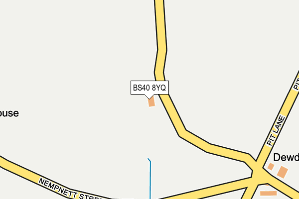 BS40 8YQ map - OS OpenMap – Local (Ordnance Survey)