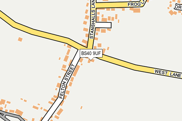 BS40 9UF map - OS OpenMap – Local (Ordnance Survey)