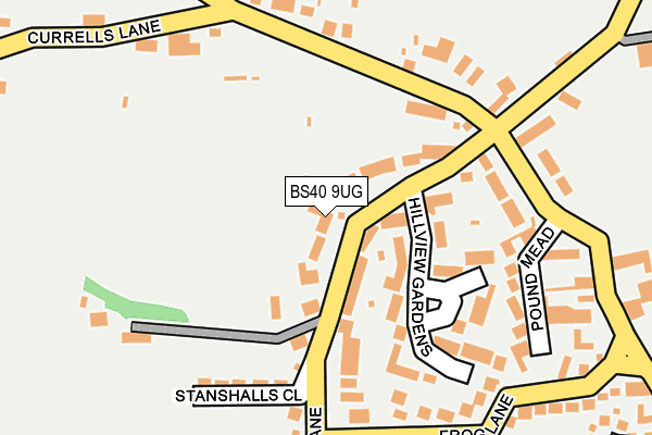 BS40 9UG map - OS OpenMap – Local (Ordnance Survey)