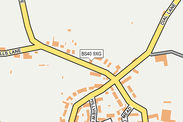BS40 9XG map - OS OpenMap – Local (Ordnance Survey)