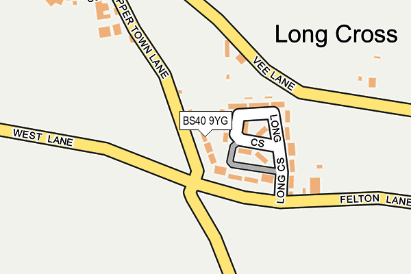 BS40 9YG map - OS OpenMap – Local (Ordnance Survey)