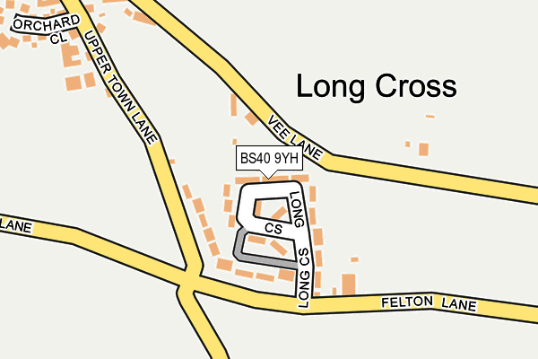 BS40 9YH map - OS OpenMap – Local (Ordnance Survey)