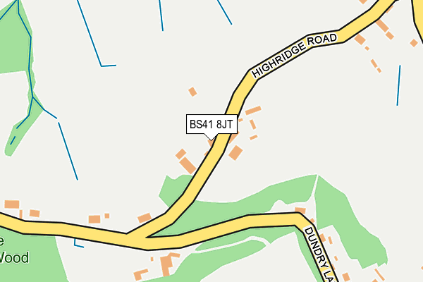 BS41 8JT map - OS OpenMap – Local (Ordnance Survey)