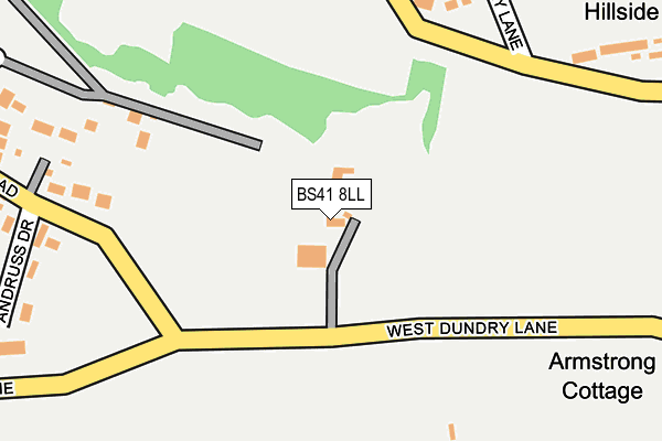 BS41 8LL map - OS OpenMap – Local (Ordnance Survey)
