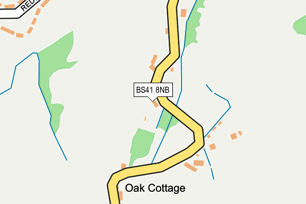 BS41 8NB map - OS OpenMap – Local (Ordnance Survey)