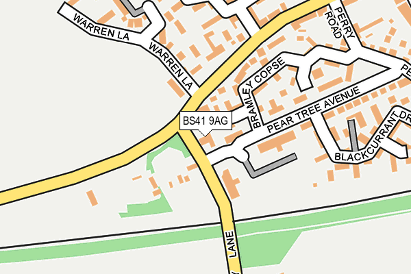 BS41 9AG map - OS OpenMap – Local (Ordnance Survey)