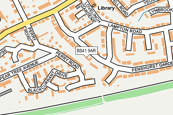 BS41 9AR map - OS OpenMap – Local (Ordnance Survey)