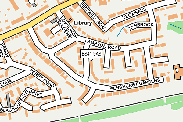 BS41 9AS map - OS OpenMap – Local (Ordnance Survey)