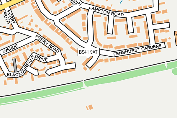 BS41 9AT map - OS OpenMap – Local (Ordnance Survey)