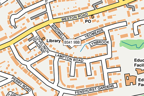 BS41 9BB map - OS OpenMap – Local (Ordnance Survey)