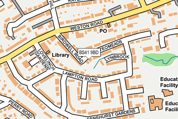 BS41 9BD map - OS OpenMap – Local (Ordnance Survey)